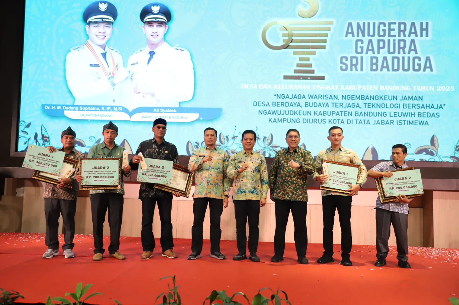 Daftar Pemenang Anugerah Gapura Sri Baduga 2025 Tingkat Kabupaten Bandung
